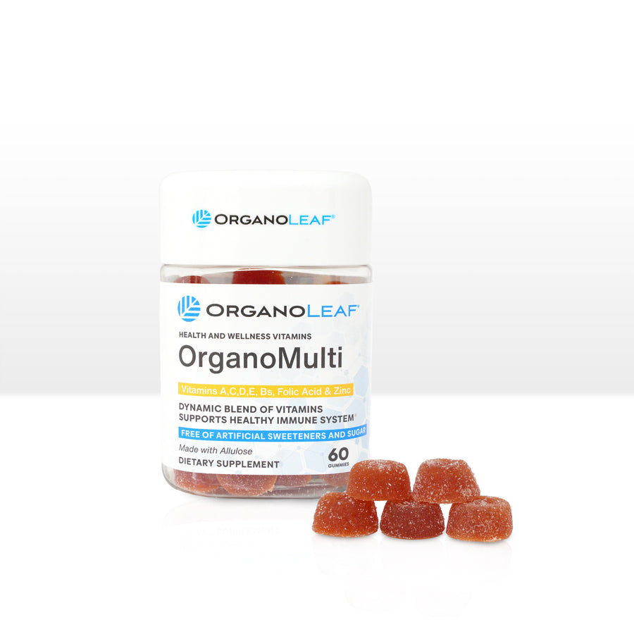 OrganoMulti: Vitamins A, C, D, E, Bs, Folic Acid & Zinc Sugar-Free Gummies