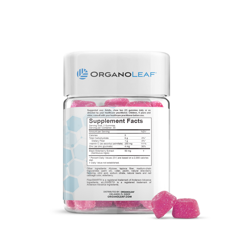 ImmunoShield: BetaVia,Vitamin C, Black Elderberry Sugar-Free Gummies