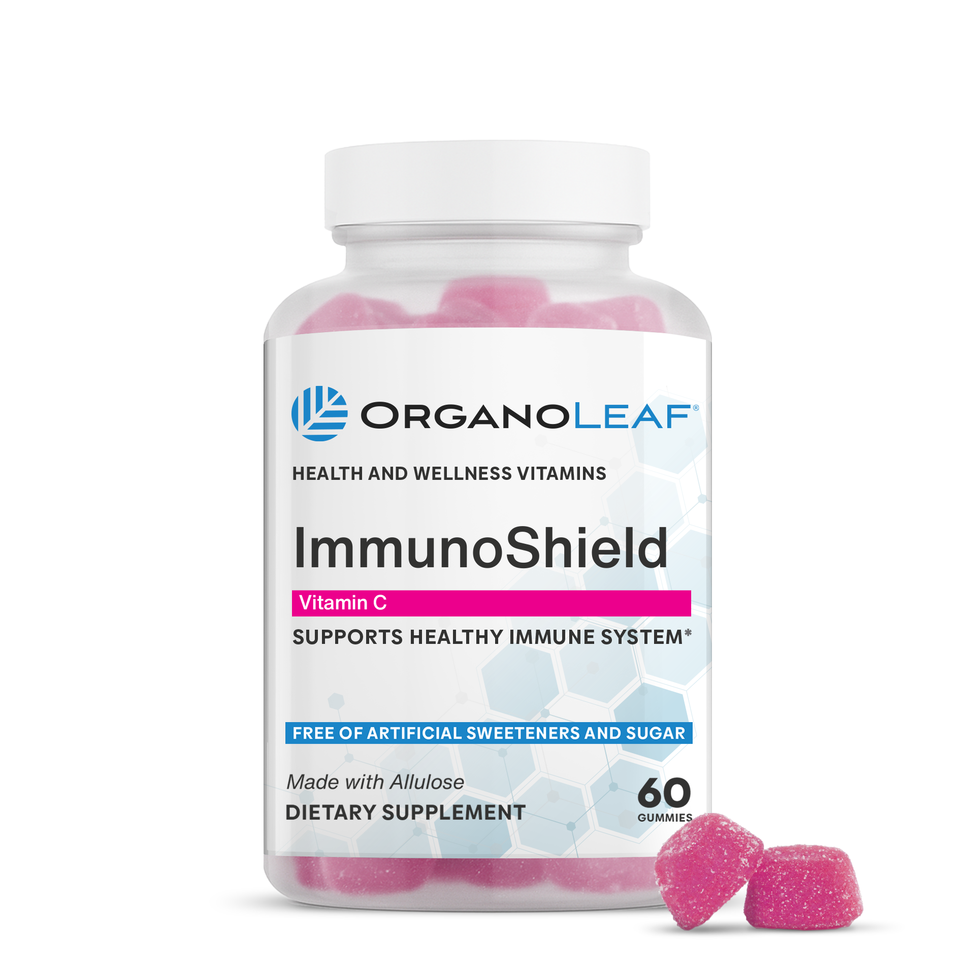 ImmunoShield: BetaVia,Vitamin C, Black Elderberry Sugar-Free Gummies