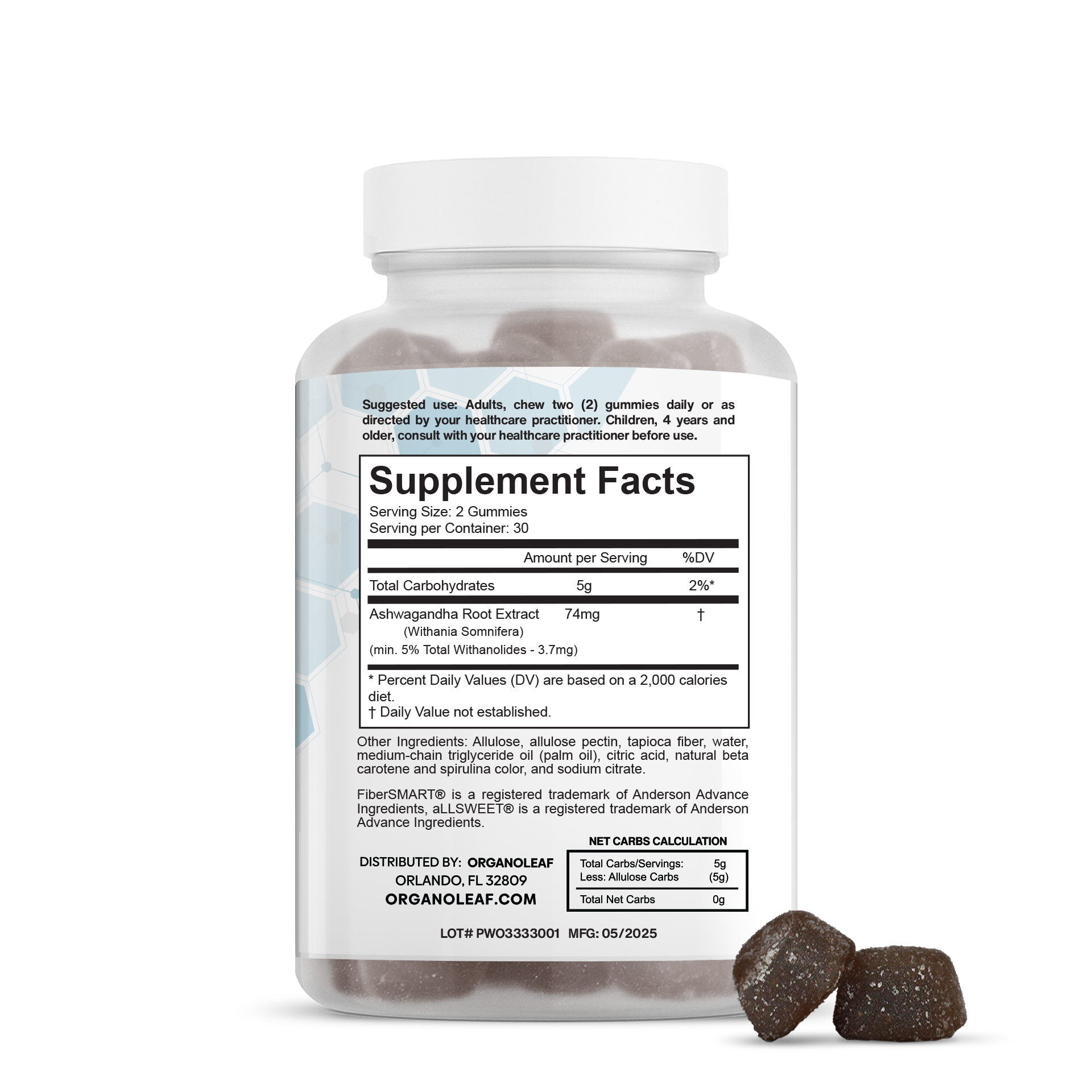 Relax & Refresh: Ashwaghanda Sugar-Free Gummies