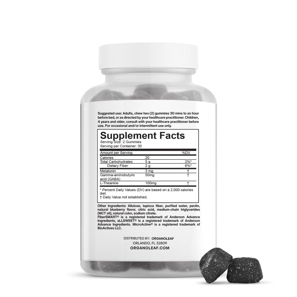 Sweet Dreams: Melatonin, GABA & L-Theanine Sugar-Free Gummies