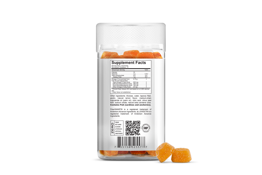 Kids-Omega: Omega-3, EPA & DHA Sugar-Free Gummies