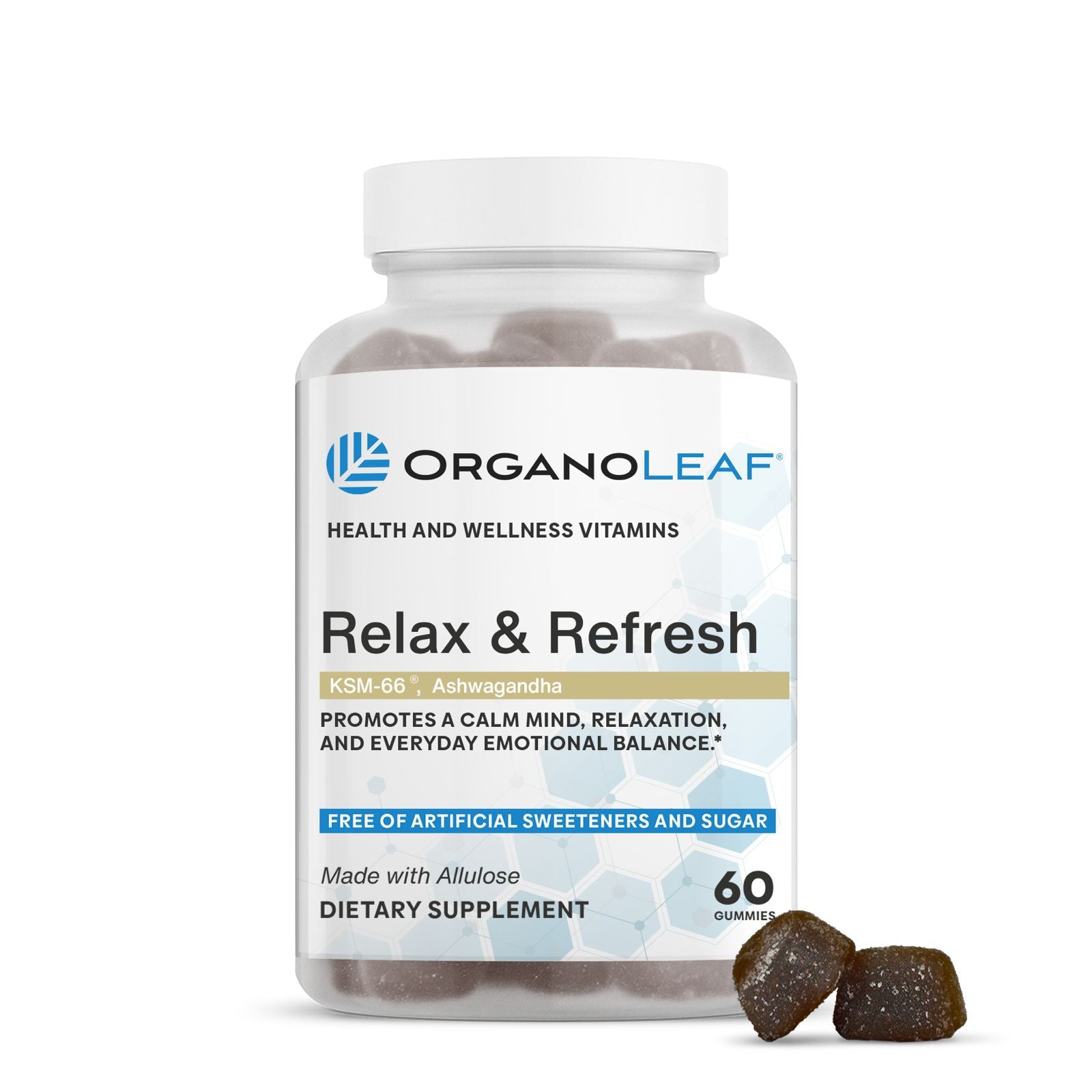 Relax & Refresh: Ashwaghanda, Sugar-Free Gummies
